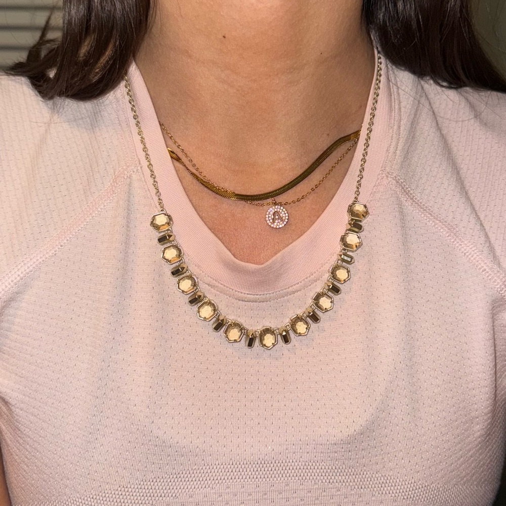 Kendra Scott Rose quartz necklace